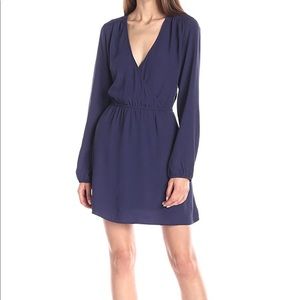 MINKPINK Dream On Navy Cross Front Dress M